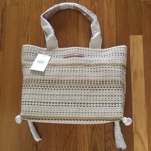 UGG Australia Julia Tassel Woven Zip Tote NWT $245